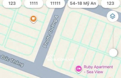 Chào bán lô đất  MT đường Trần Đức  Sơn Trà, Đà Nẵng Giá 26 tỷ